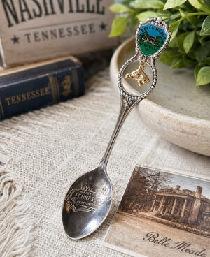 Vintage Belle Meade Nashville Tennessee Souvenir Spoon Horse Charm 4.25"